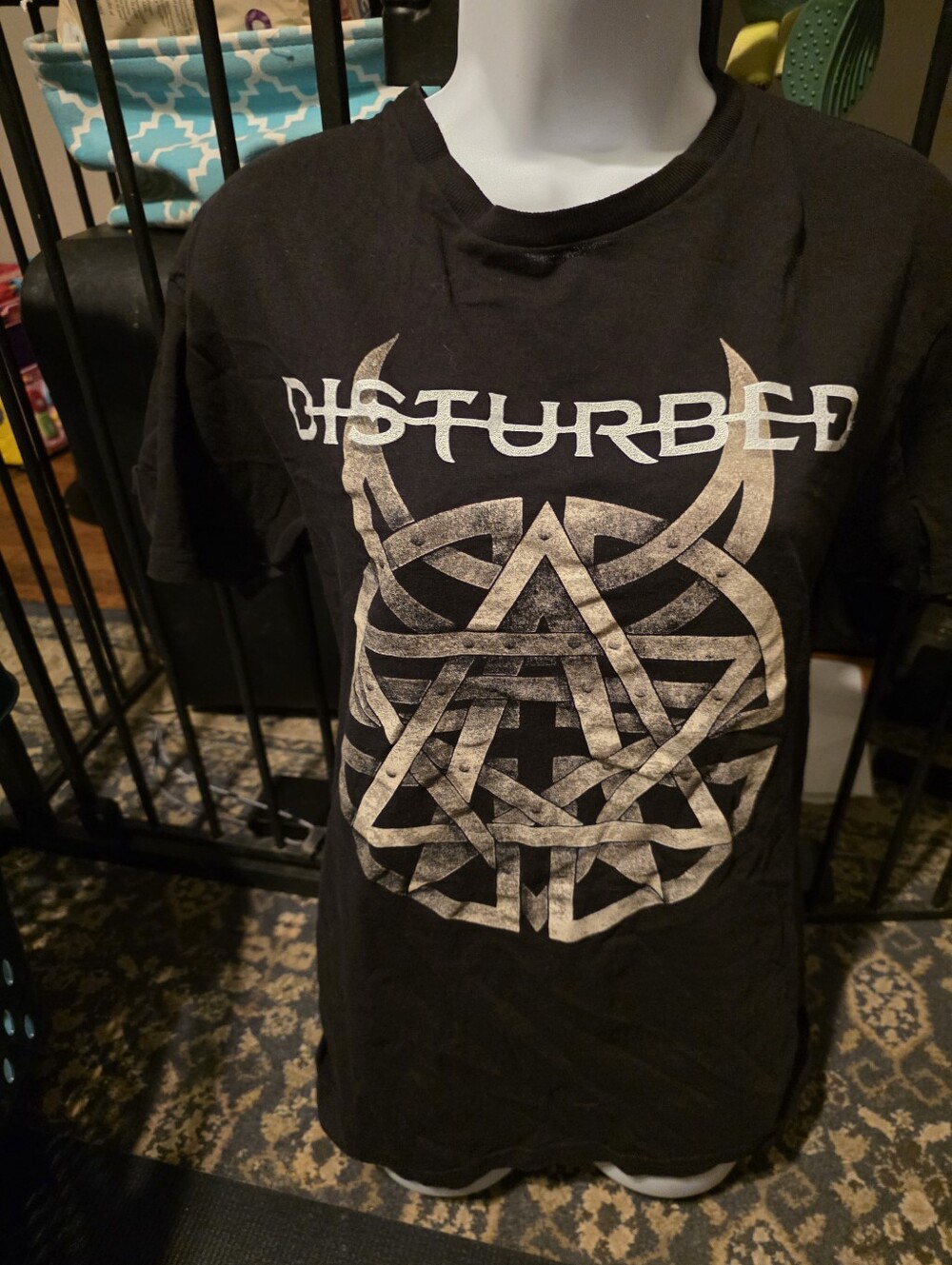 Disturbed Black Tee Medium